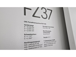 Zimmermann FZ 37 портальные фрезерные станки-12